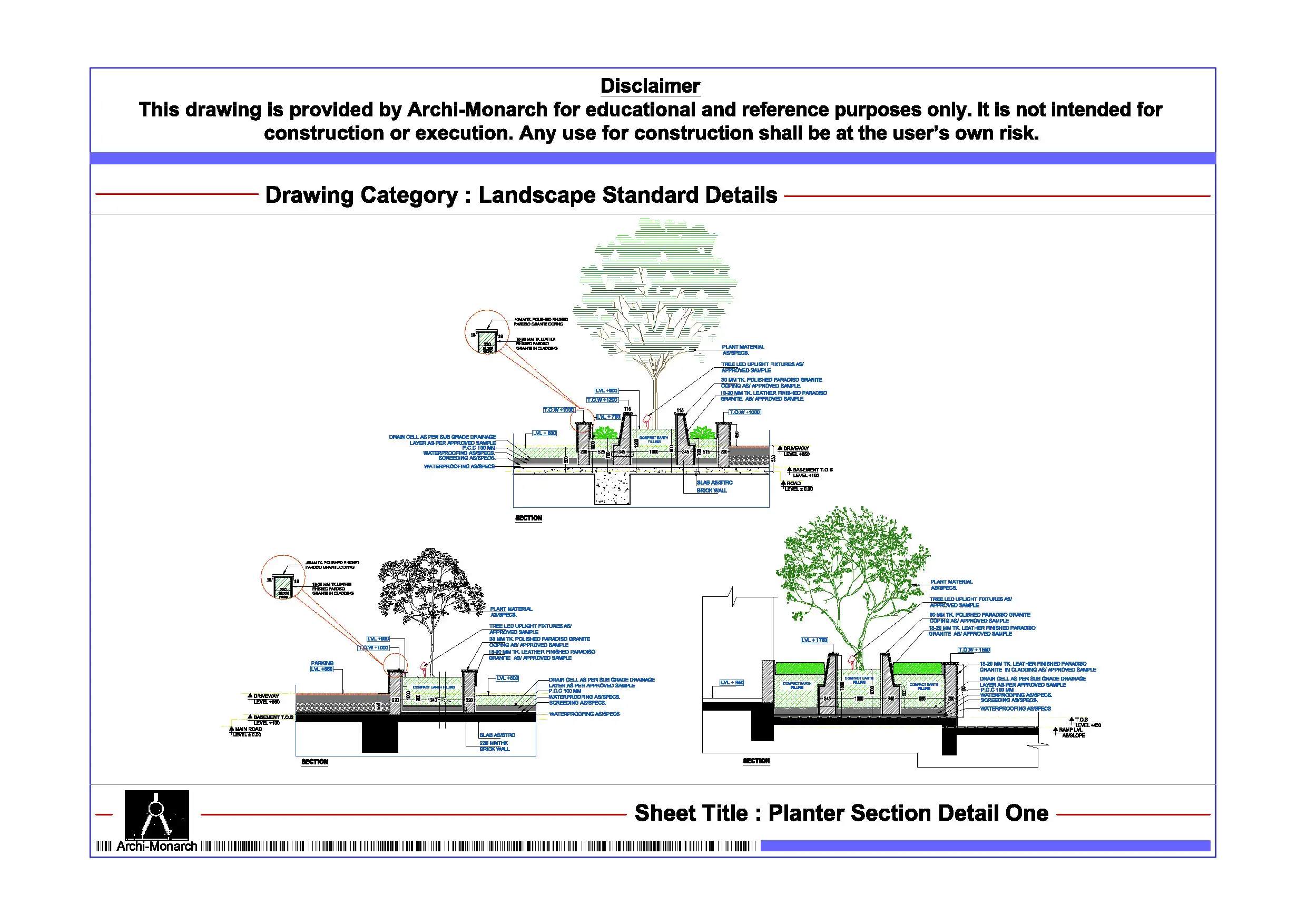 Planter Section Detail One
