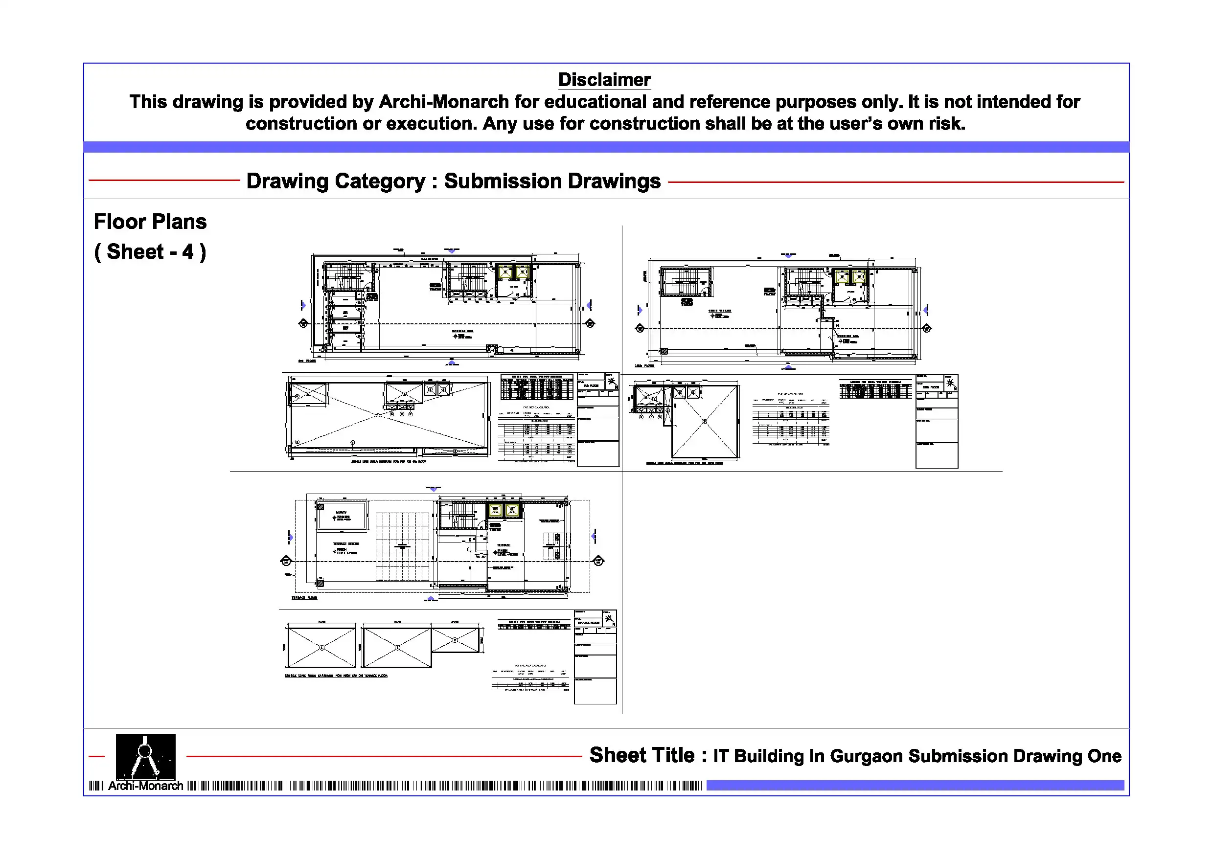 IT Building In Gurgaon Submission Drawing One - Image 5