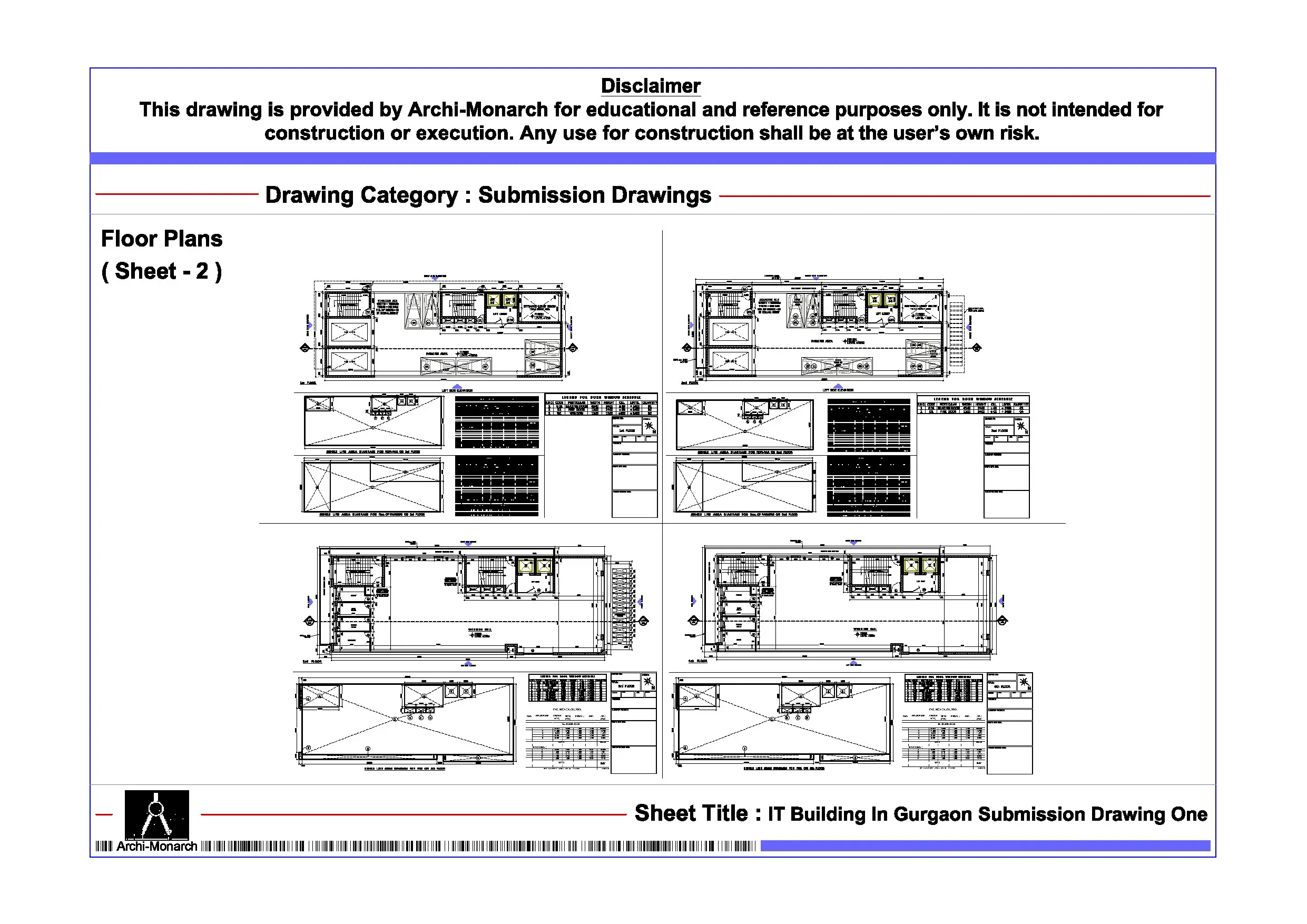 IT Building In Gurgaon Submission Drawing One - Image 2