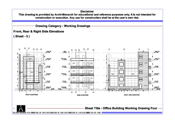 Office Drafting Example Office Building Working Drawing Four ⋆ Archi-Monarch