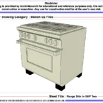 Range 36in In SKP Two – Architectural 36 Inch Range Appliance 3D SketchUp Model | Archi-Monarch