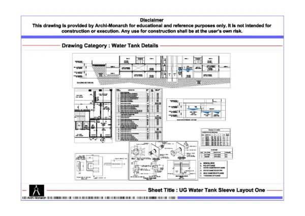UG Water Tank Sleeve Layout One ⋆ Archi-Monarch