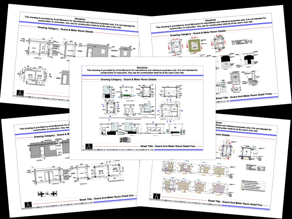 Guard & Meter Room Details – Architectural guard and meter room detail drawings | Archi-Monarch