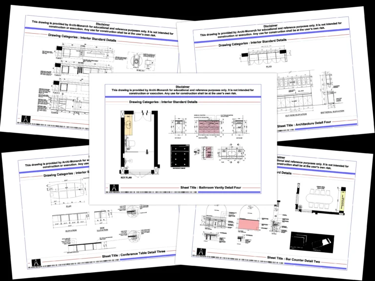 Interior Standard Details – Architectural interior standard detail drawings | Archi-Monarch