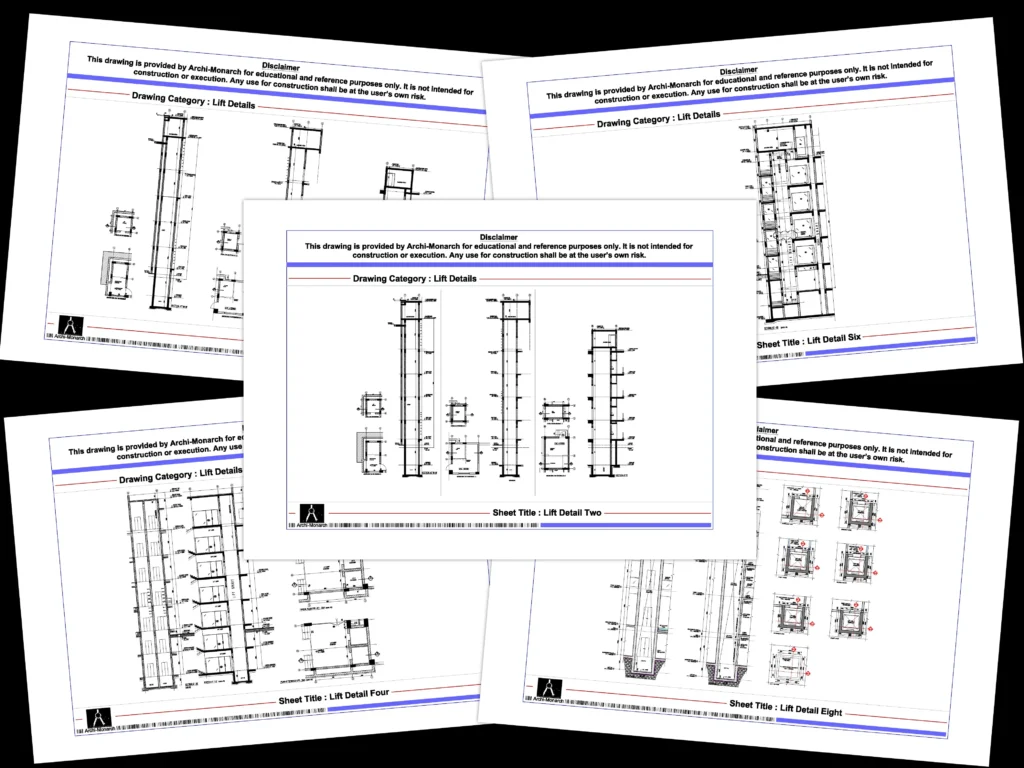 Lift Details – Architectural lift detail drawings | Archi-Monarch