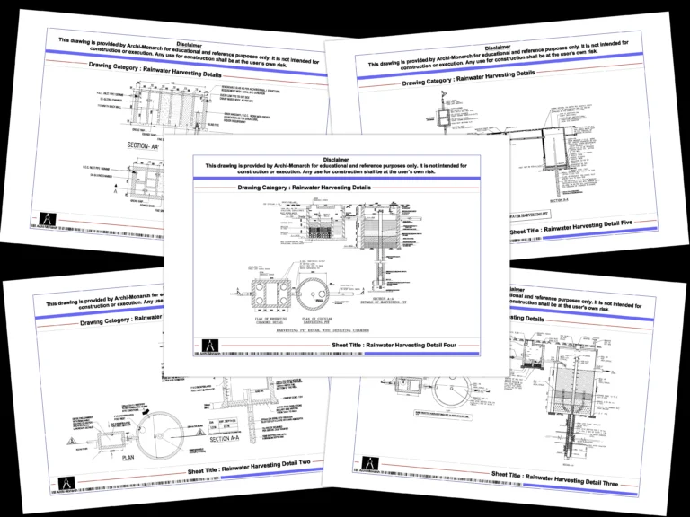 Rainwater Harvesting Details – Architectural rainwater harvesting detail drawings | Archi-Monarch