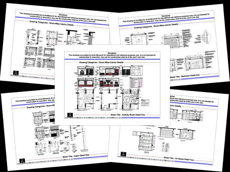 Room-Wise Interior Details – Architectural room-wise interior detail drawings | Archi-Monarch