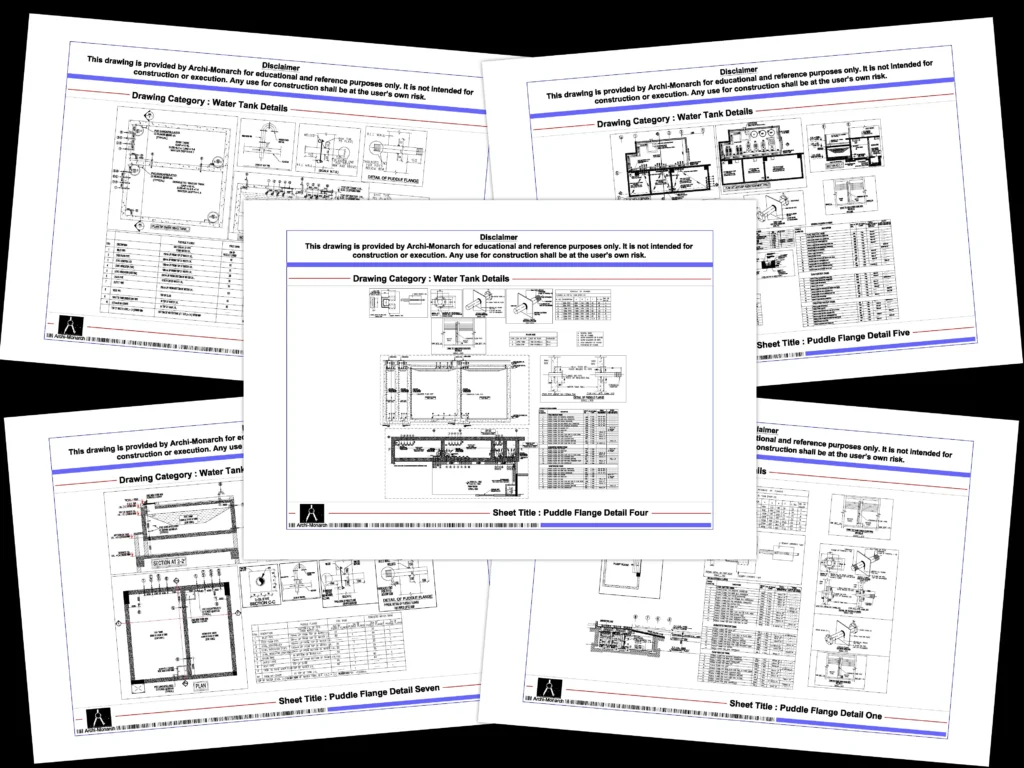 Water Tank Details – Architectural water tank detail drawings | Archi-Monarch