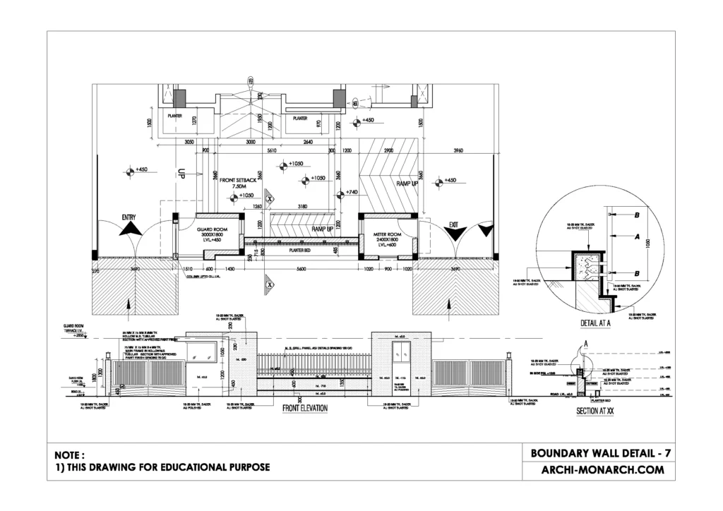 BOUNDARY WALL DETAIL SEVEN