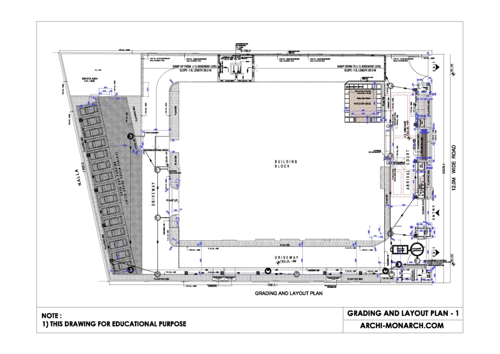 GRADING AND LAYOUT PLAN ONE