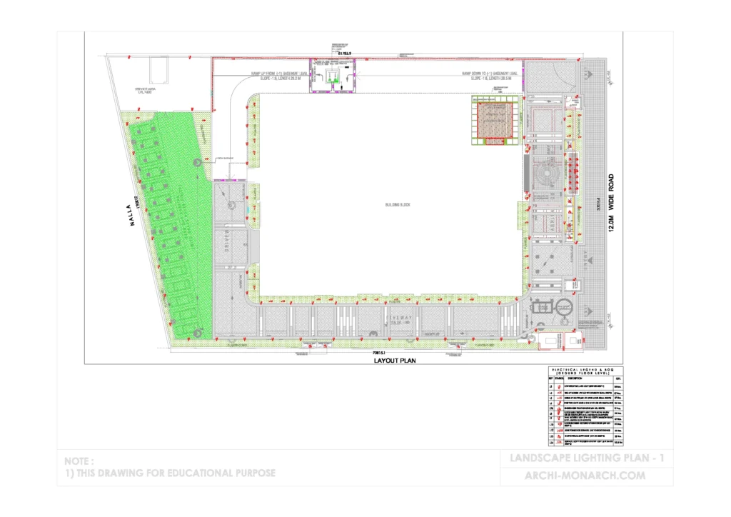 LANDSCAPE LIGHTING PLAN ONE