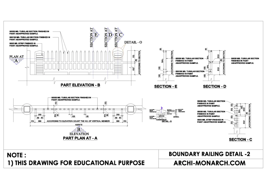 LANDSCAPE RAILING DETAIL TWO