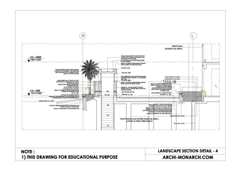 LANDSCAPE SECTION DETAIL FOUR