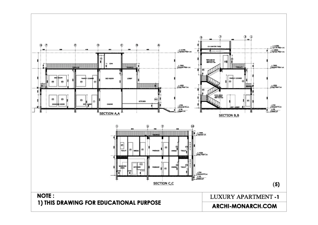 LUXURY APARTMENT WORKING ONE SHEET FIVE