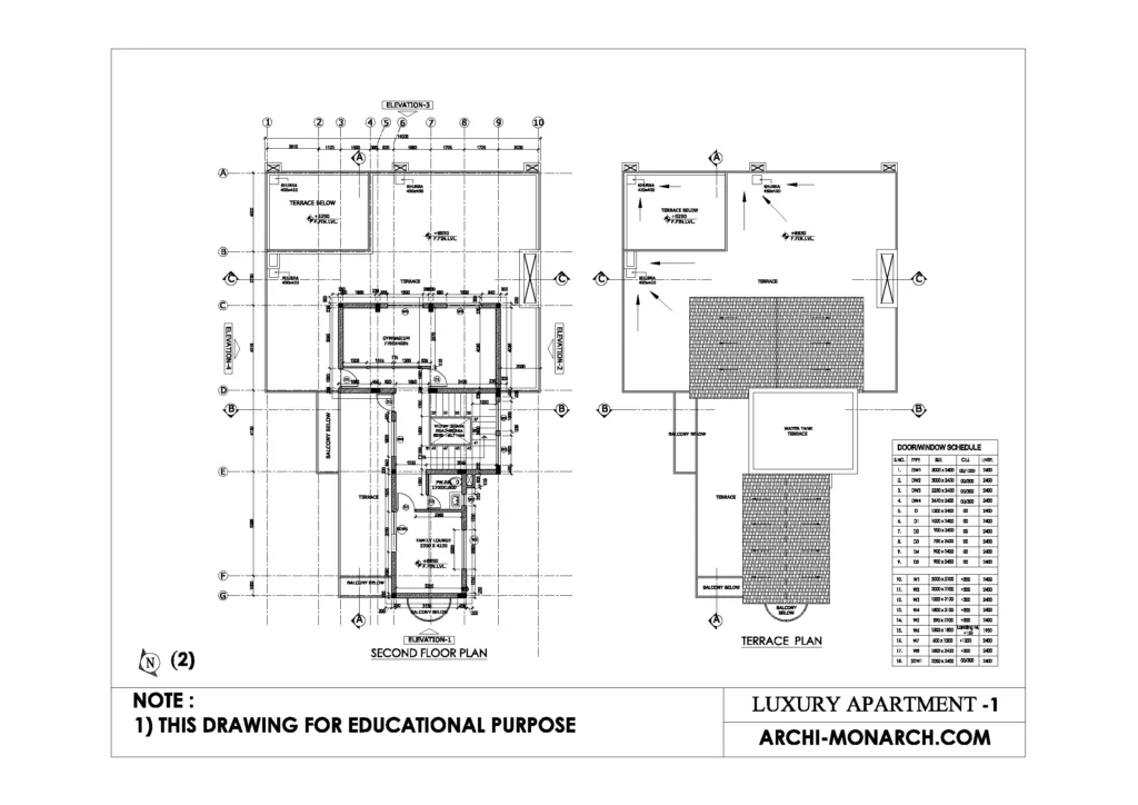 LUXURY APARTMENT WORKING ONE SHEET TWO