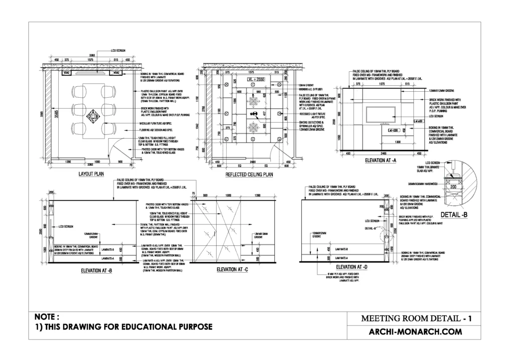 MEETING ROOM DETAIL ONE