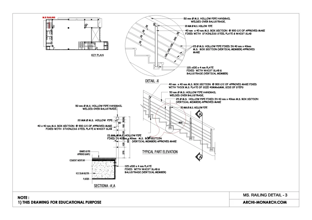 MS RAILING DETAIL THREE