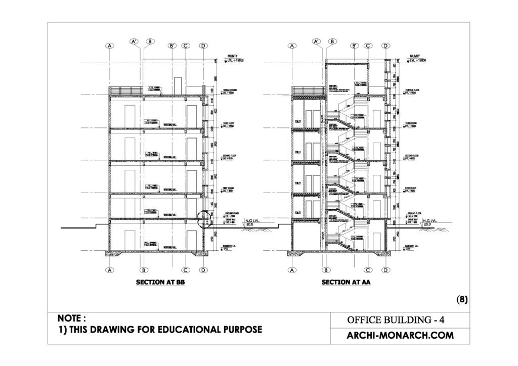 OFFICE BUILDING WORKING FOUR SHEET EIGHT