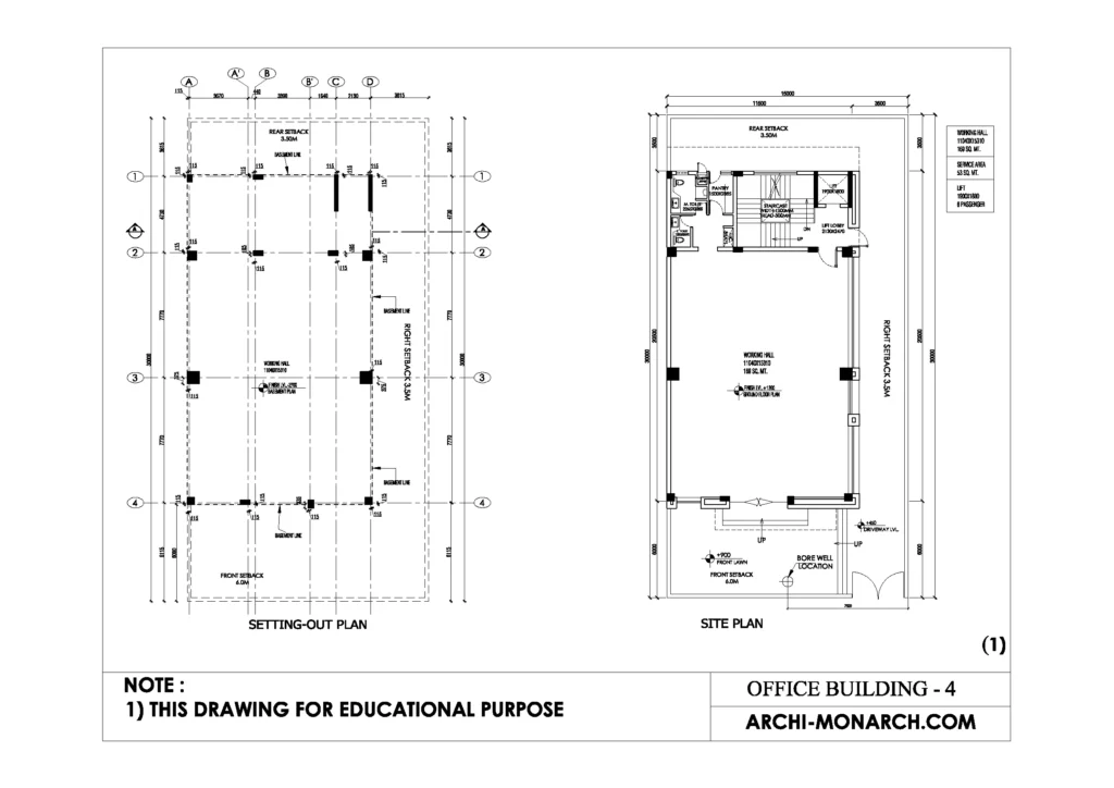 OFFICE BUILDING WORKING FOUR SHEET ONE