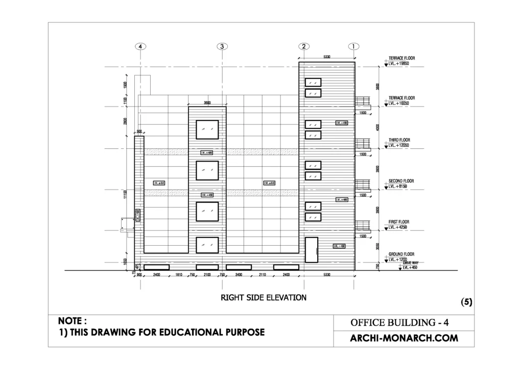 OFFICE BUILDING WORKING FOUR SHEET SIX