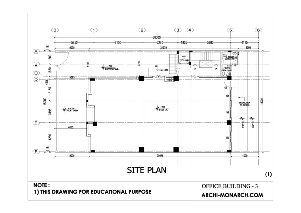 OFFICE BUILDING WORKING THREE SHEET ONE