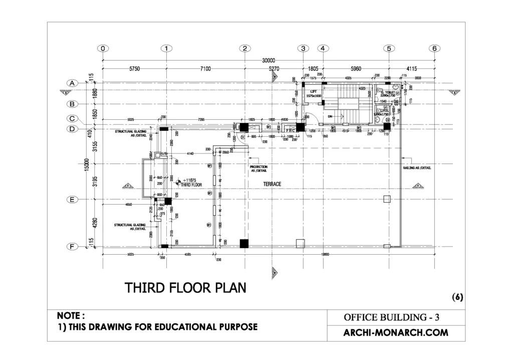 OFFICE BUILDING WORKING THREE SHEET SIX