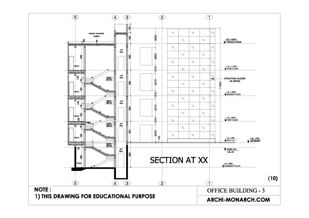 OFFICE BUILDING WORKING THREE SHEET TEN