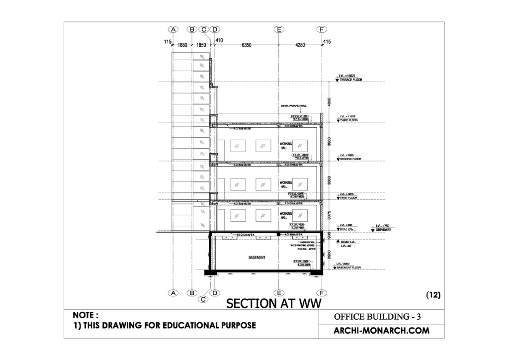 OFFICE BUILDING WORKING THREE SHEET TWELVE