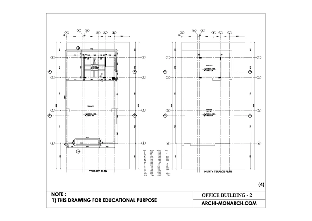 OFFICE BUILDING WORKING TWO SHEET FOUR