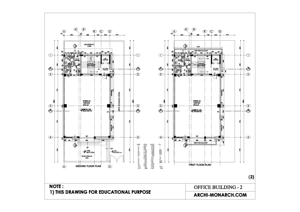 OFFICE BUILDING WORKING TWO SHEET TWO