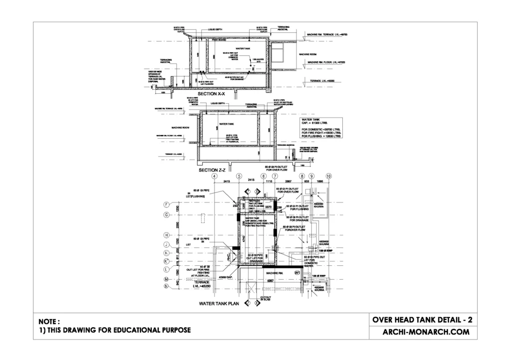 OVER HEAD TANK DETAIL TWO