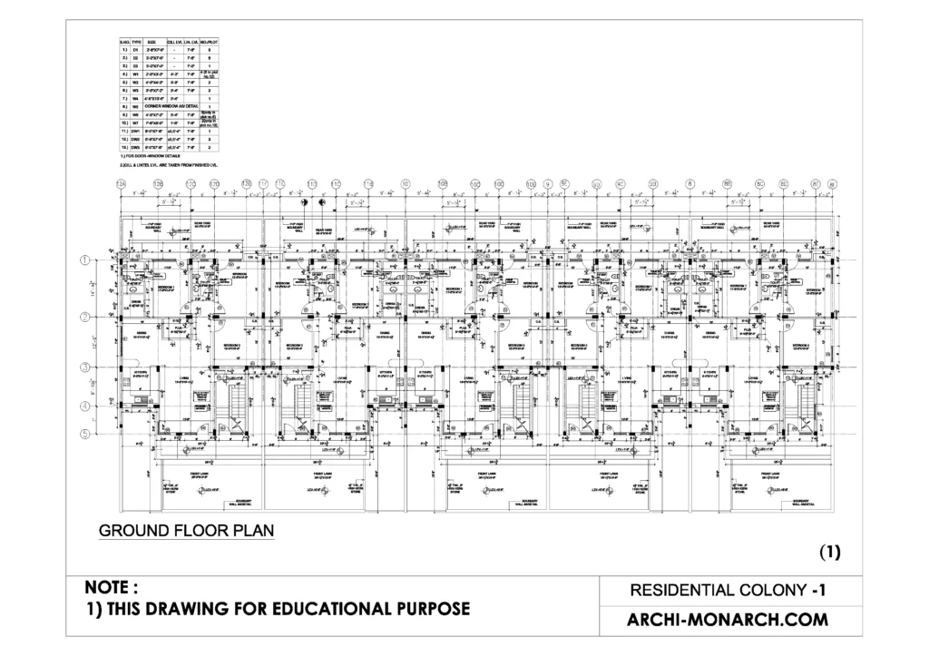 RESIDENTIAL COLONY WORKING ONE SHEET ONE