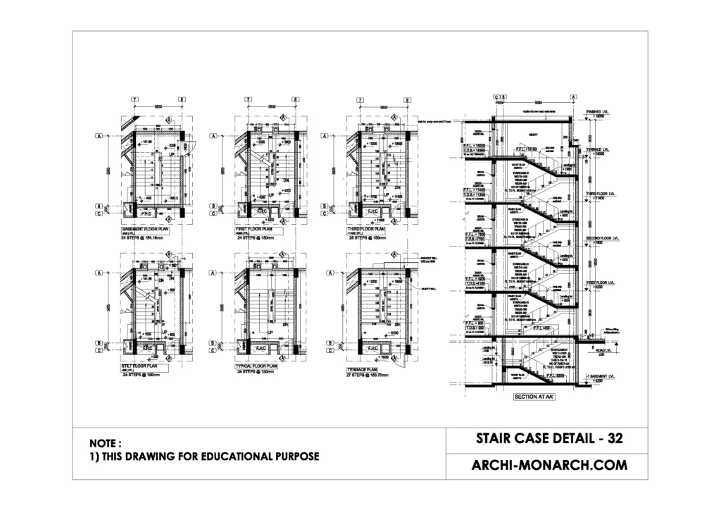 STAIRCASE DETAIL THIRTY TWO