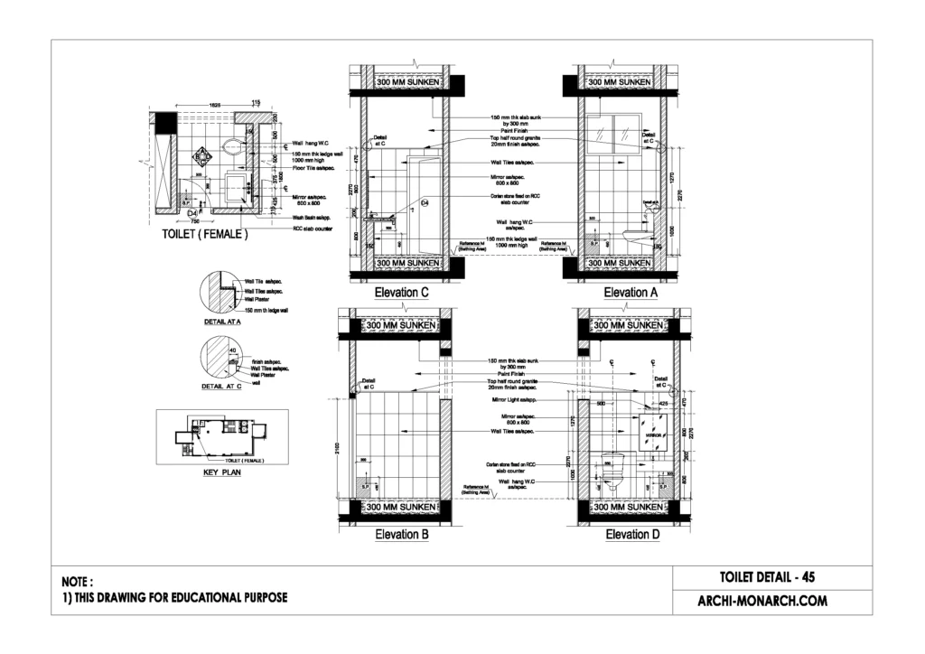 TOILET DETAIL FORTY FIVE