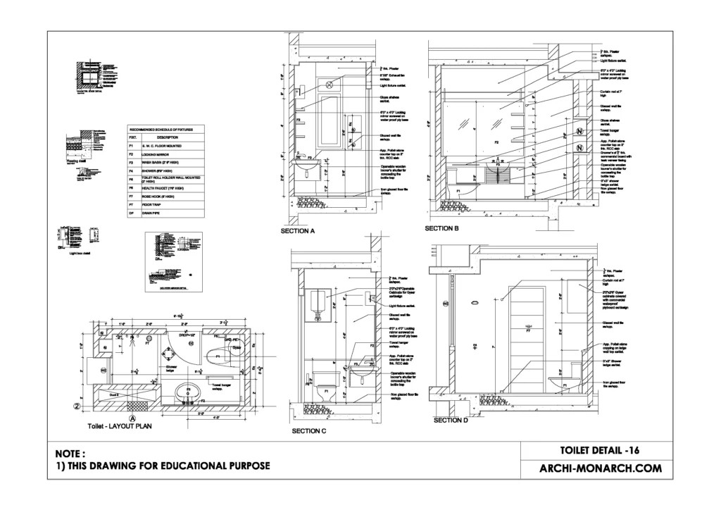 TOILET DETAIL SIXTEEN