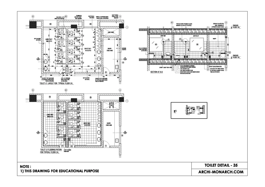 TOILET DETAIL THIRTY FIVE