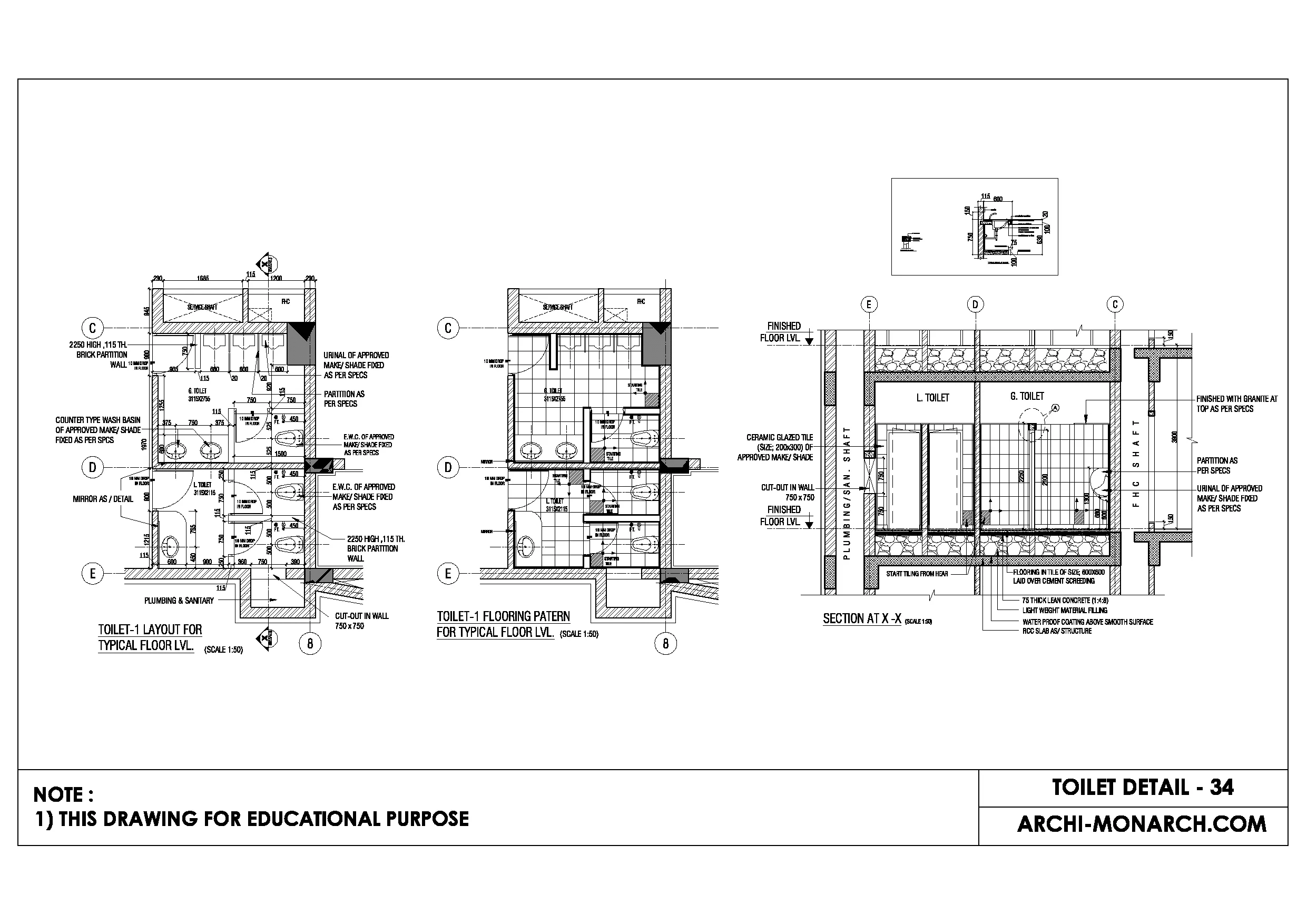 TOILET DETAIL THIRTY FOUR ⋆ Archi-Monarch