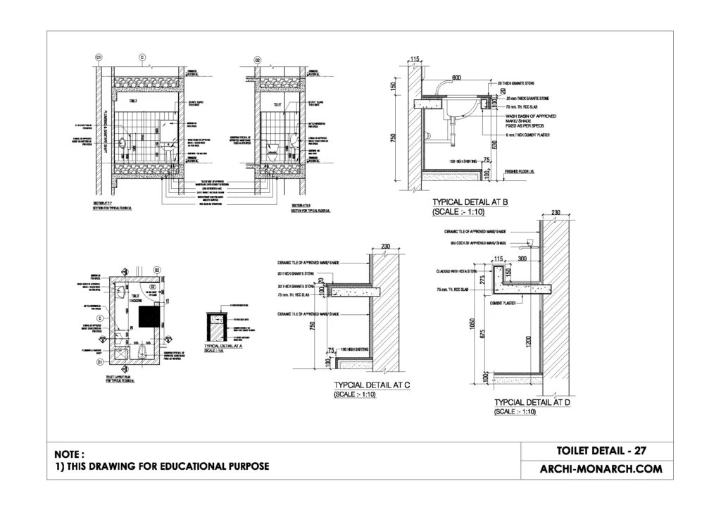 TOILET DETAIL TWENTY SEVEN