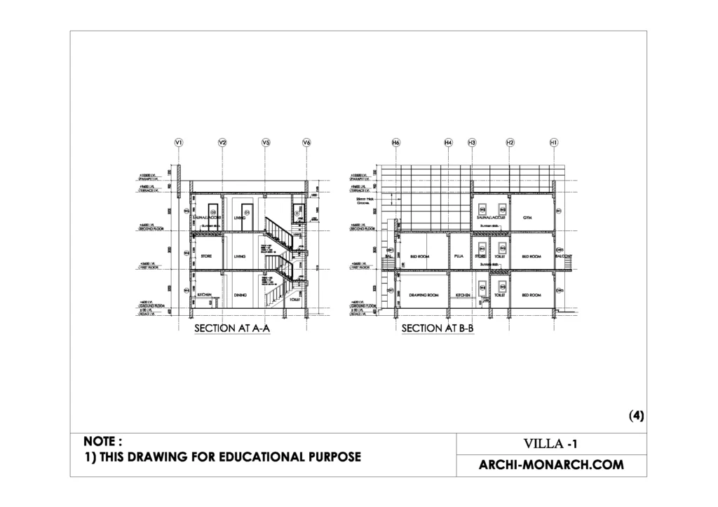 VILLA WORKING ONE SHEET FOUR