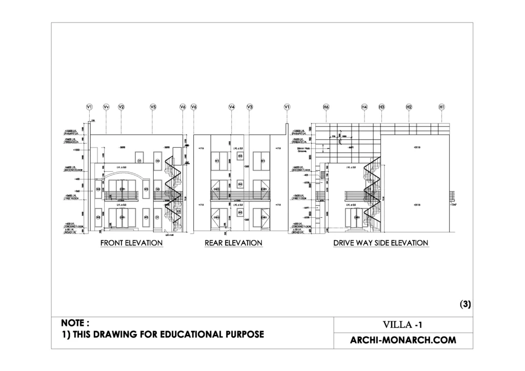 VILLA WORKING ONE SHEET THREE