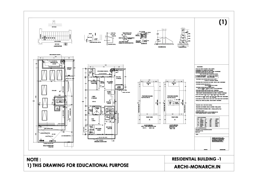 North Facing House Plan Drawing AutoCAD File - Cadbull
