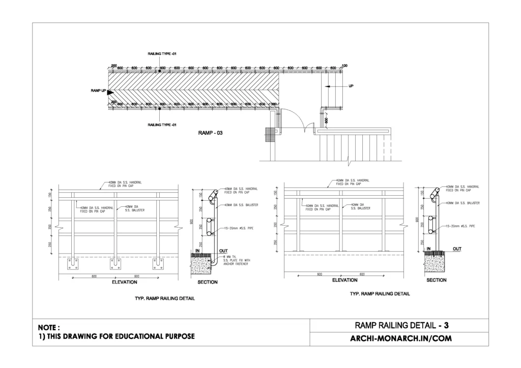 RAMP RAILING DETAIL THREE