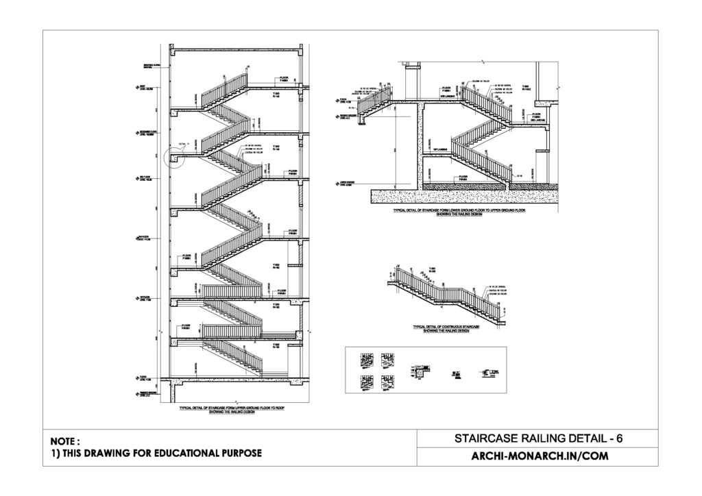 STAIRCASE RAILING DETAIL SIX