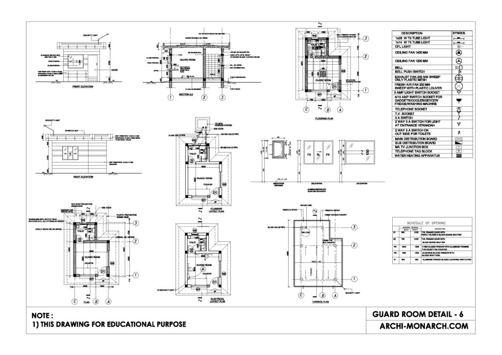 GUARD ROOM DETAIL SIX