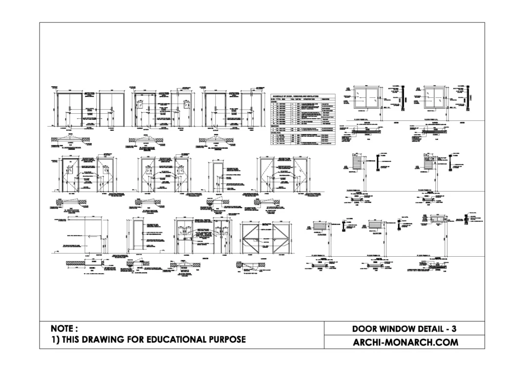 DOOR WINDOW DETAIL THREE