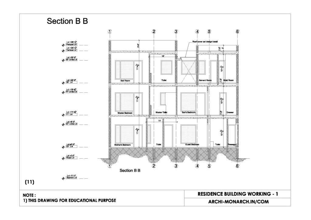 RESIDENCE BUILDING WORKING ONE SHEET ELEVEN