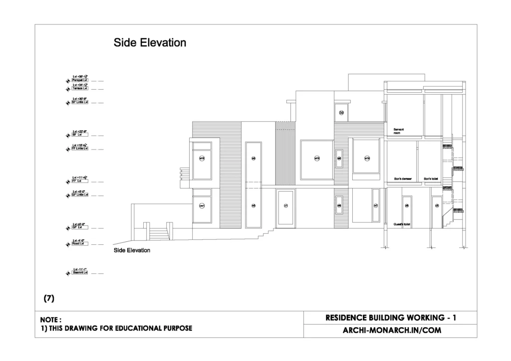 RESIDENCE BUILDING WORKING ONE SHEET SEVEN