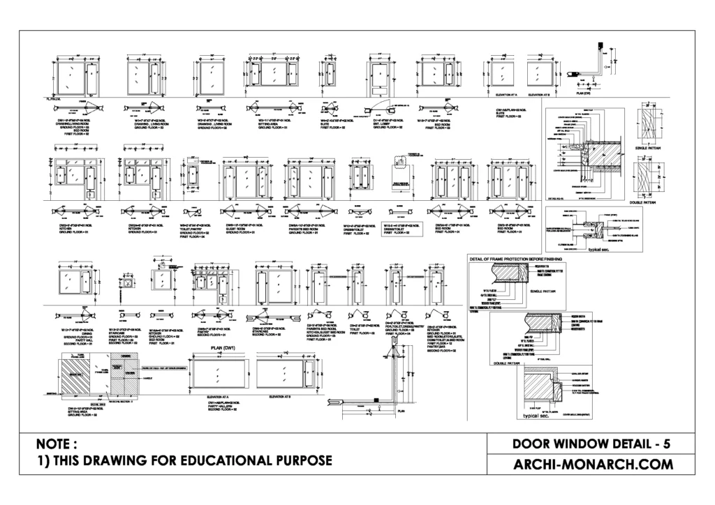 DOOR WINDOW DETAIL FIVE