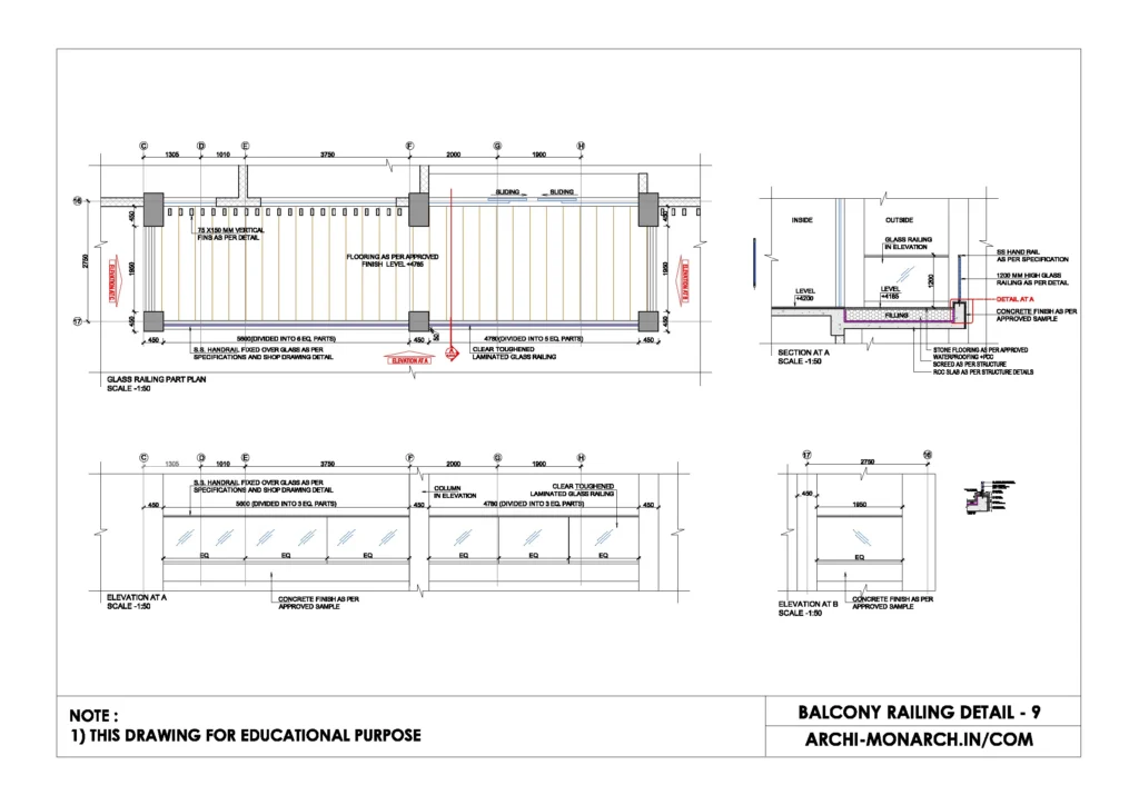 BALCONY RAILING DETAIL NINE