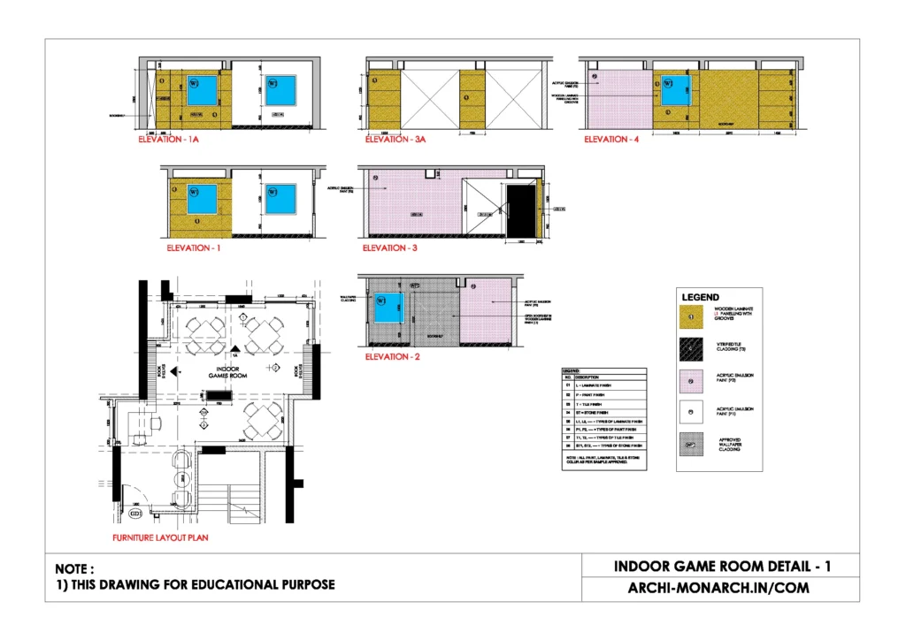 INDOOR GAME ROOM DETAIL ONE